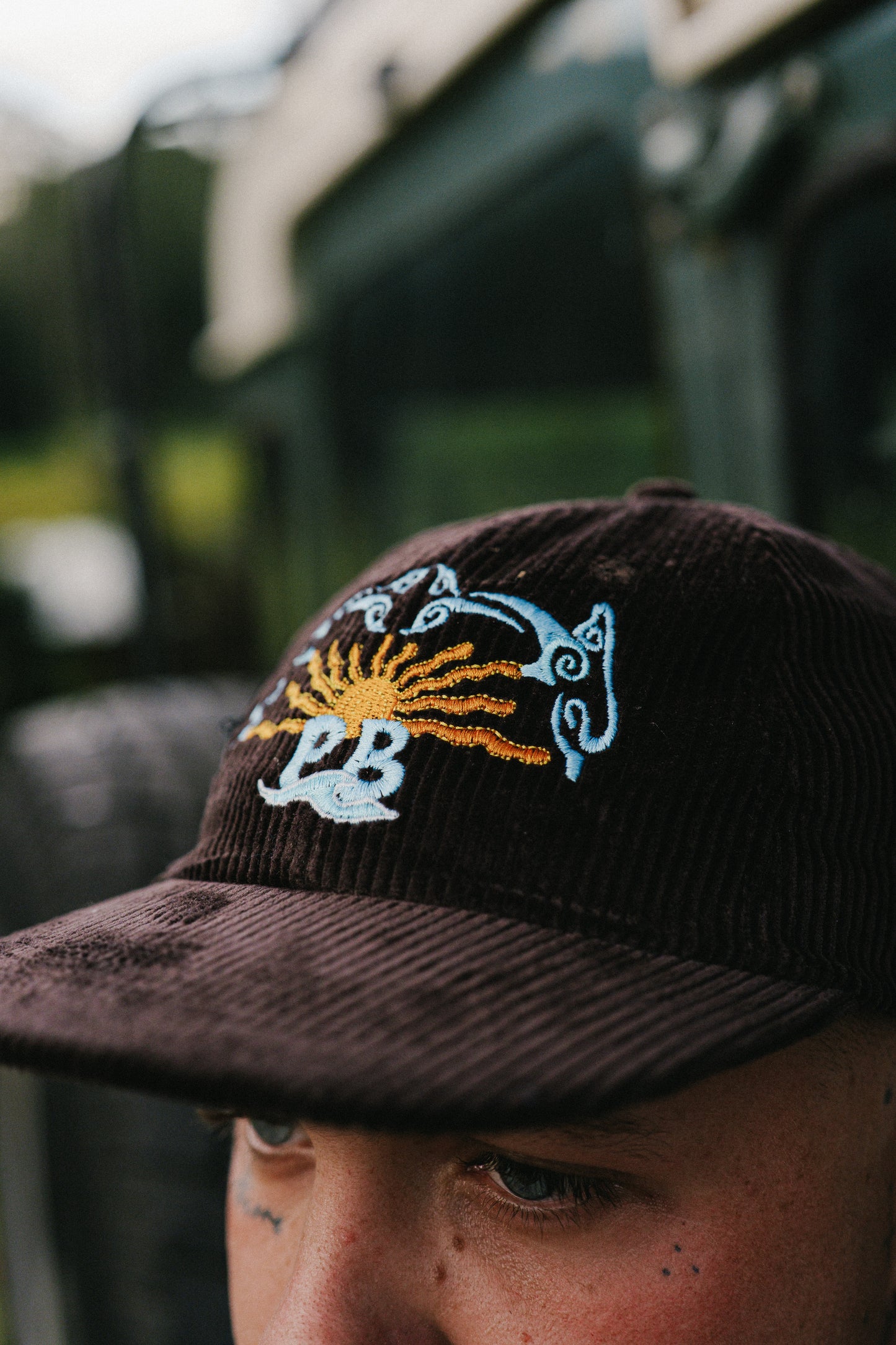 Sunset Lovers Cord Cap