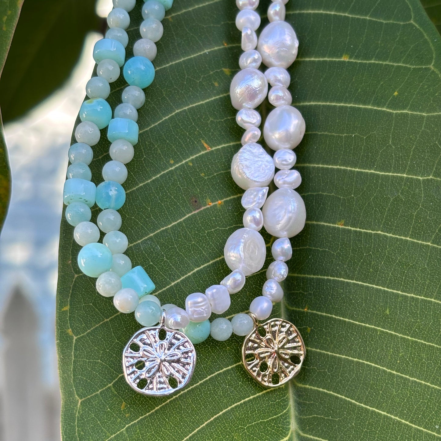 Seafoam Sand Dollar Choker